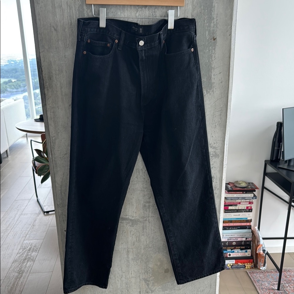 Abercrombie & Fitch Men's Relaxed Black Jeans
